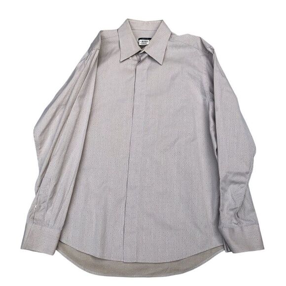 RARE Versace Shirt Big Logo Patterned Dress Shirt - Picture 4 of 12